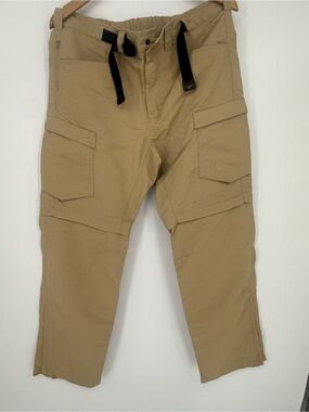The North Face Men’s Khaki Cargo Pants with Black Drawcord size 34
